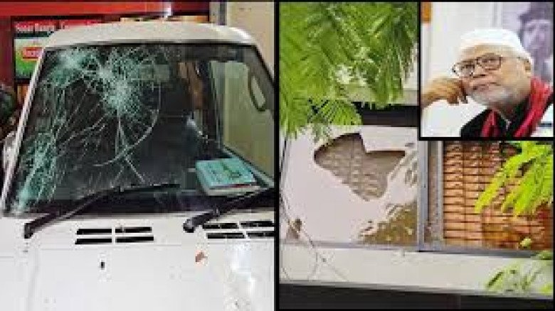টাঙ্গাইলে বঙ্গবীর কাদের সিদ্দিকীর বাসভবনে হামলা, গাড়ি ভাঙচুর