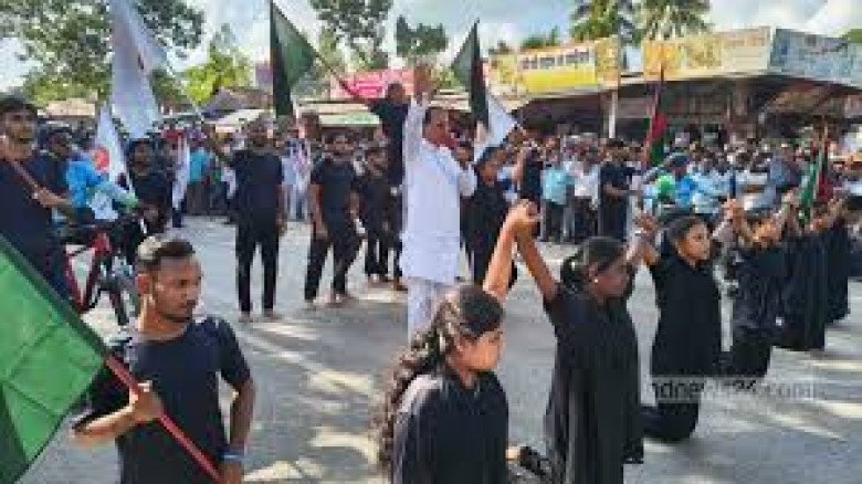 তিস্তা নদী রক্ষায় লালমনিরহাটে তরুণদের ফ্ল্যাশমব